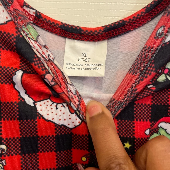 Little Girls Grinch Dress - Picture 2 of 2